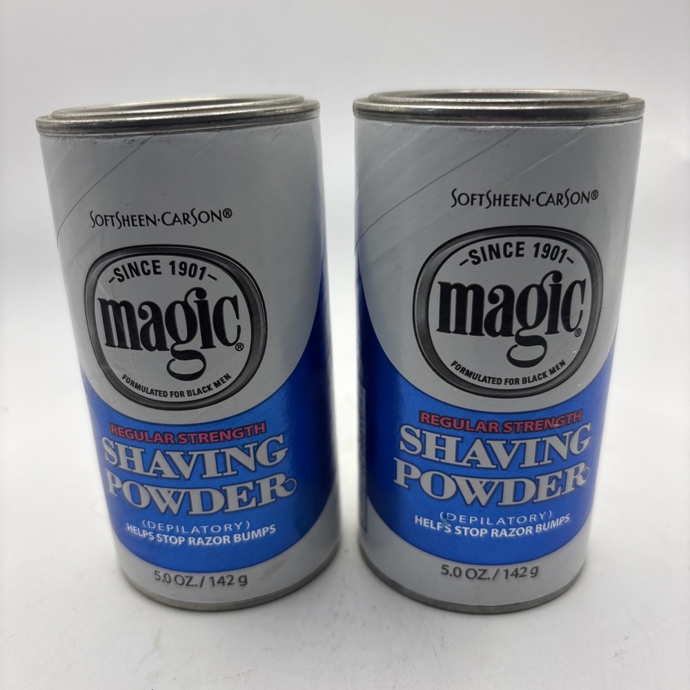 2 SoftSheen Carson Magic Regular Strength Shaving Powder 5 oz NEW